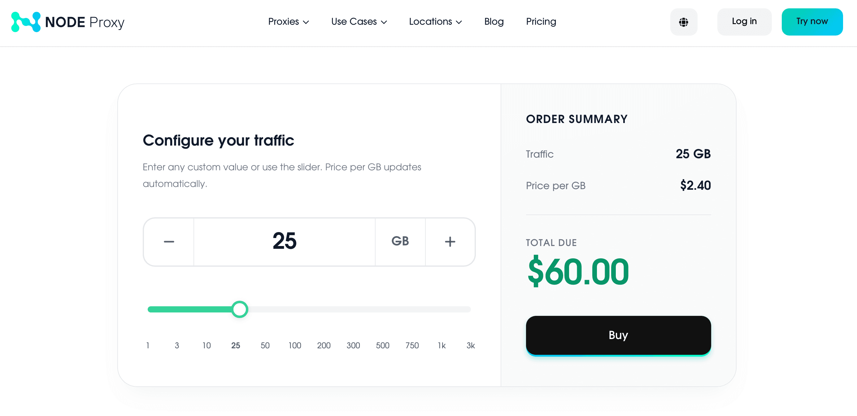 Node Proxy offers different packages for all types of proxies.