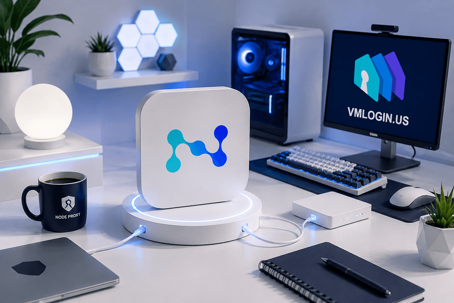 Интерфейс VMLogin с окном настройки браузерного профиля и параметрами прокси / VMLogin interface showing a browser profile configuration window with proxy settings