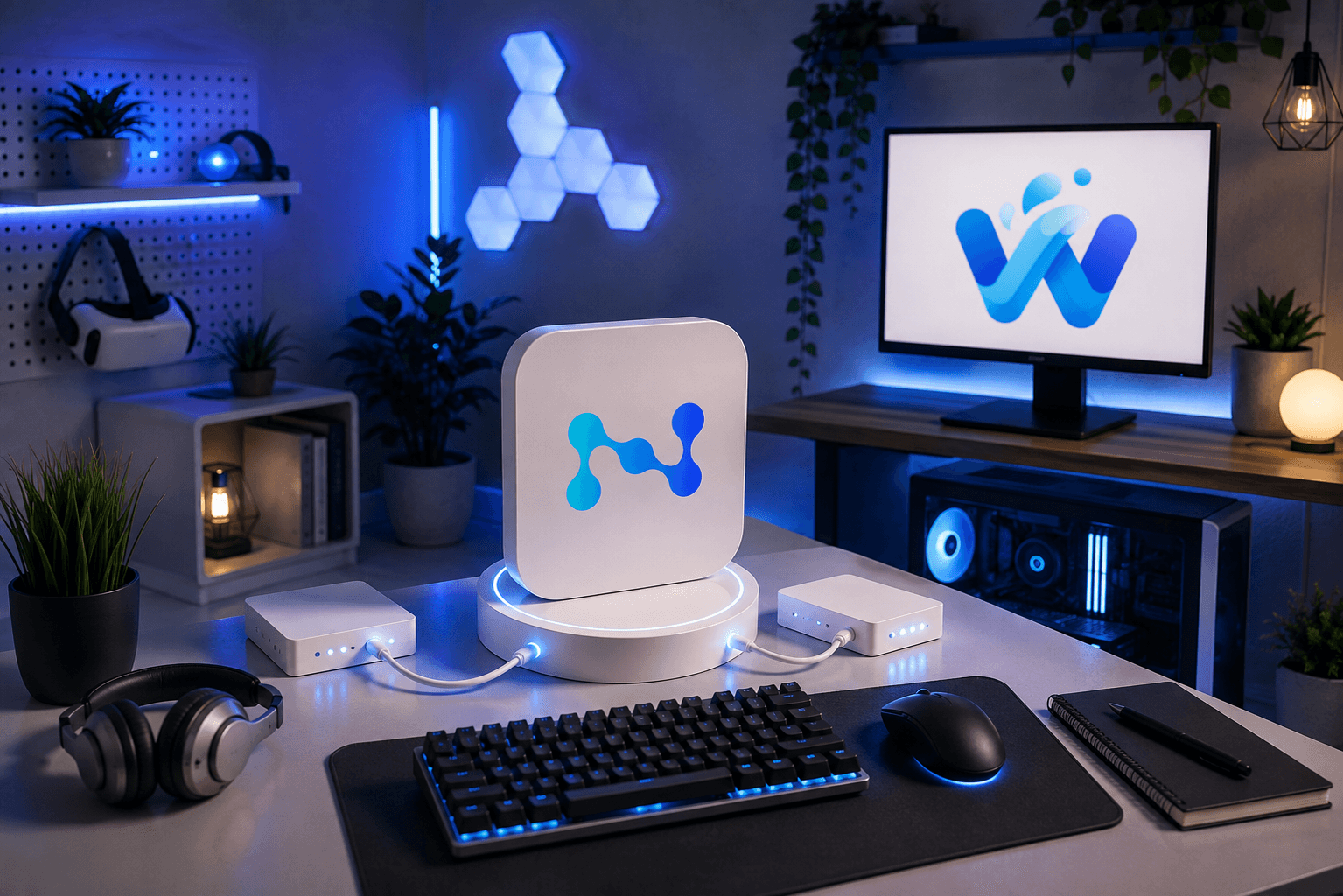 Интерфейс Waterfox с открытыми сетевыми настройками и параметрами прокси-сервера / Waterfox interface with network settings and proxy server configuration open