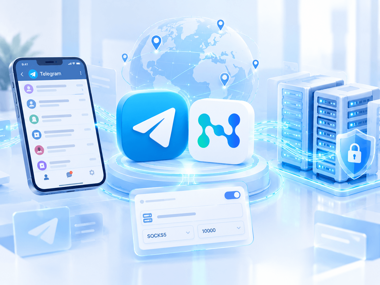 Установка прокси в Telegram с помощью статического IPv4-прокси Node Proxy / Setting up a proxy in Telegram with a static IPv4 proxy from Node Proxy