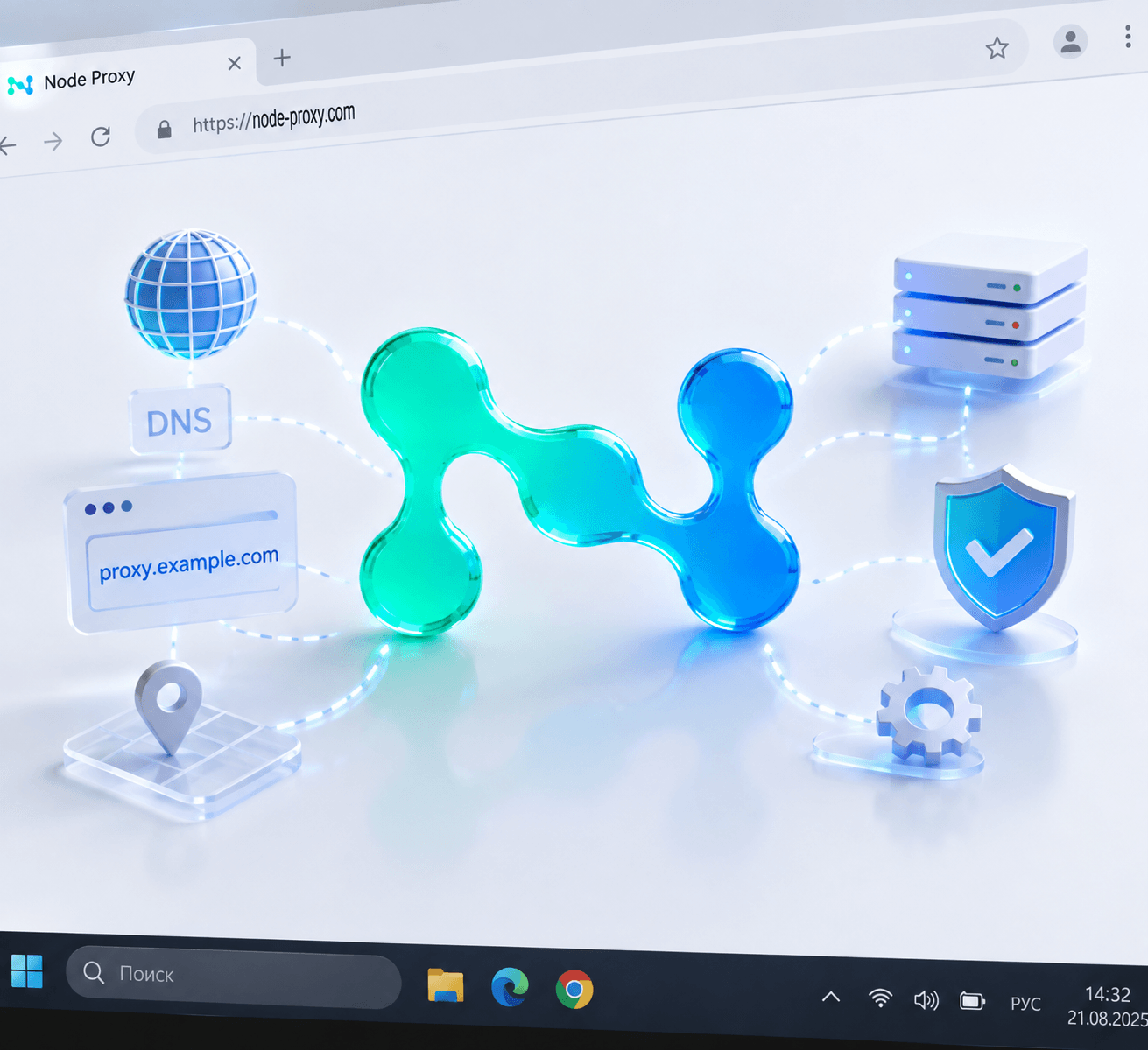 Имя хоста прокси и его роль в подключении к серверу / Proxy hostname and its role in connecting to a server