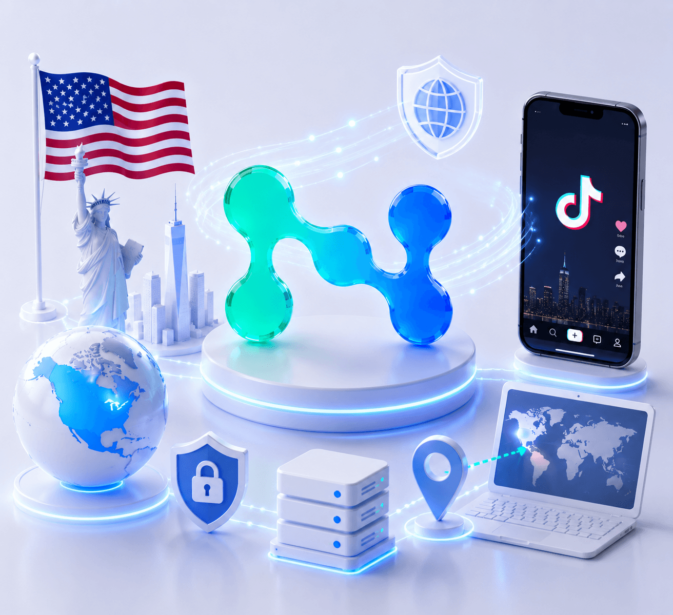 Как настроить доступ к американскому TikTok через резидентский прокси / How to access the US TikTok region through a residential proxy