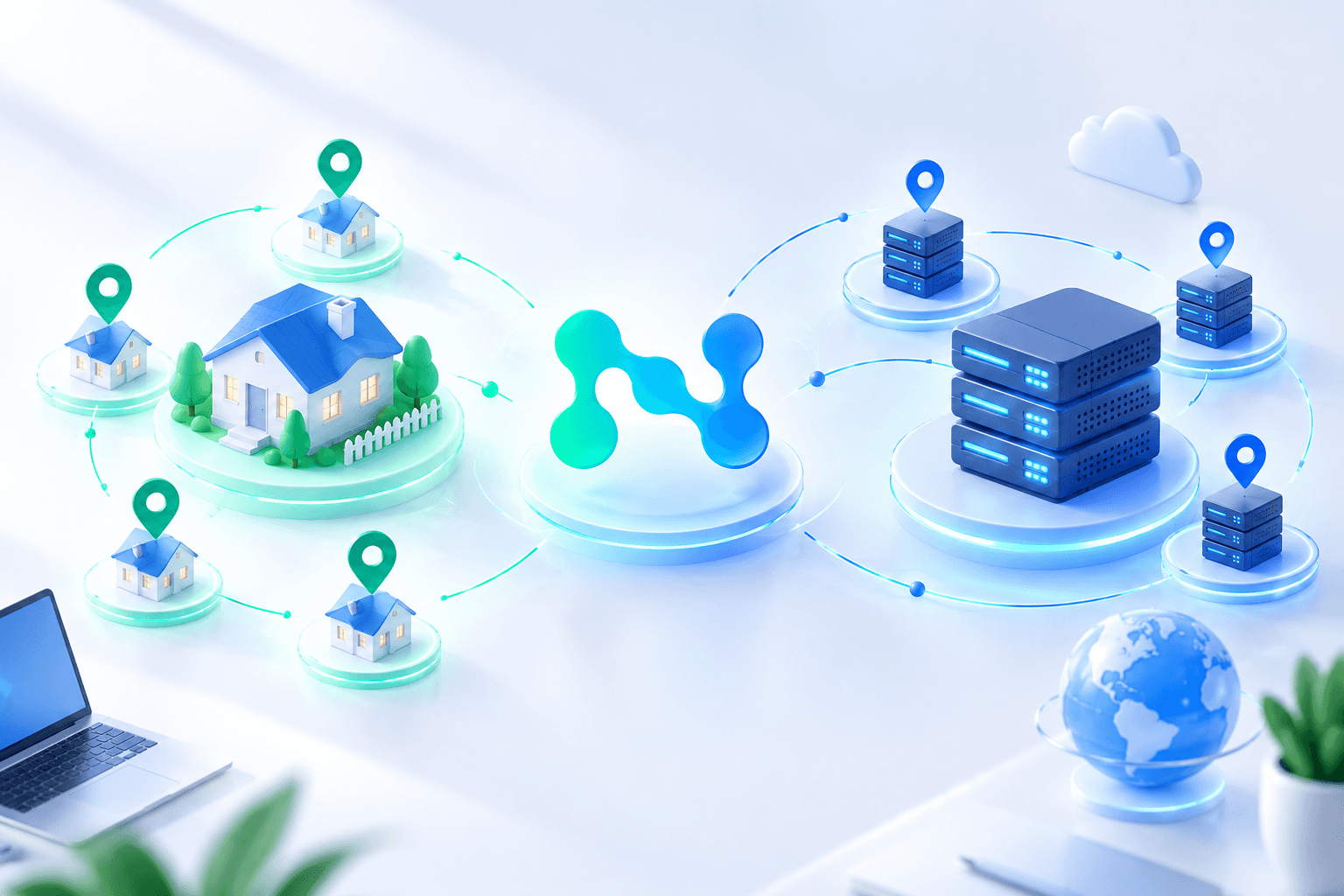 Резидентские и серверные прокси для разных рабочих задач / Residential and datacenter proxies for different work tasks