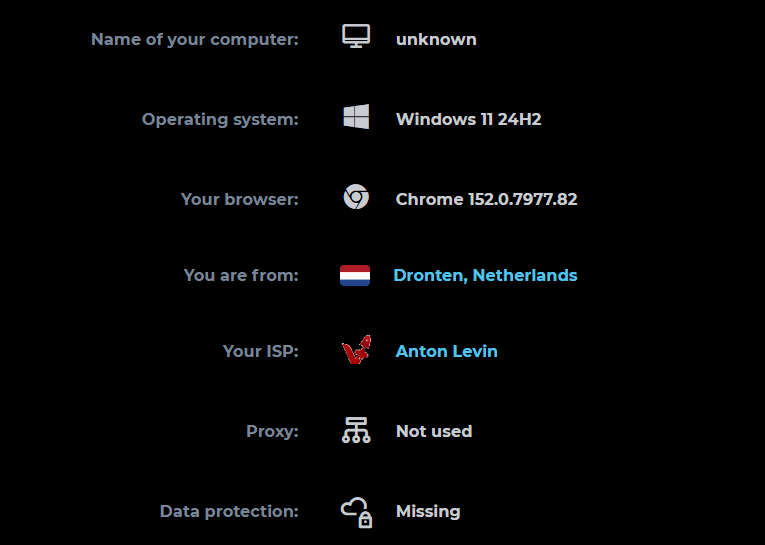 Проверка геолокации прокси по IP-адресу на сайте 2ip.io / Checking proxy IP geolocation on 2ip.io