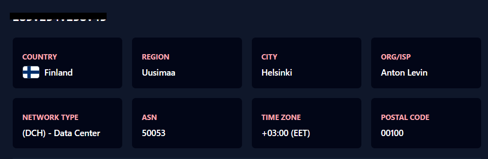 Определение местоположения IP-адреса с помощью сервиса iplocation.net / Determining IP address location using iplocation.net