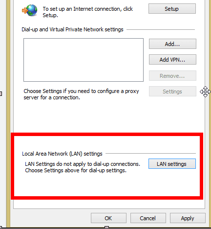 Раздел ручной настройки прокси в параметрах Windows / Manual proxy configuration section in Windows settings
