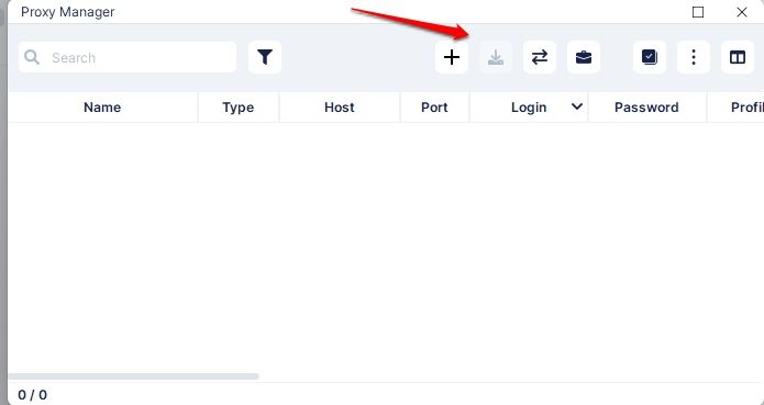 Proxy Manager в Undetectable с функцией массового импорта списка прокси / Proxy Manager in Undetectable with the bulk proxy import feature