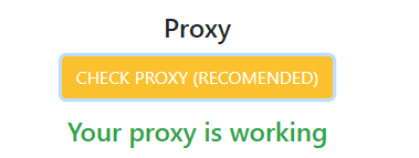 Проверка подключения к прокси через функцию CHECK PROXY в Aezakmi Browser / Testing the proxy connection using the CHECK PROXY feature in Aezakmi Browser