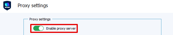 Настройки VMLogin с активированным переключателем Enable Proxy Server / VMLogin settings with the Enable Proxy Server switch activated