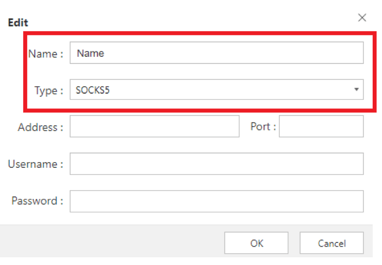 Выбор типа прокси в Maxthon / Selecting a proxy type in Maxthon