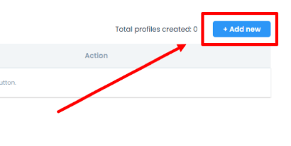 Интерфейс X-Browser с окном создания нового профиля и кнопкой Add New / X-Browser interface with the new profile creation window and Add New button